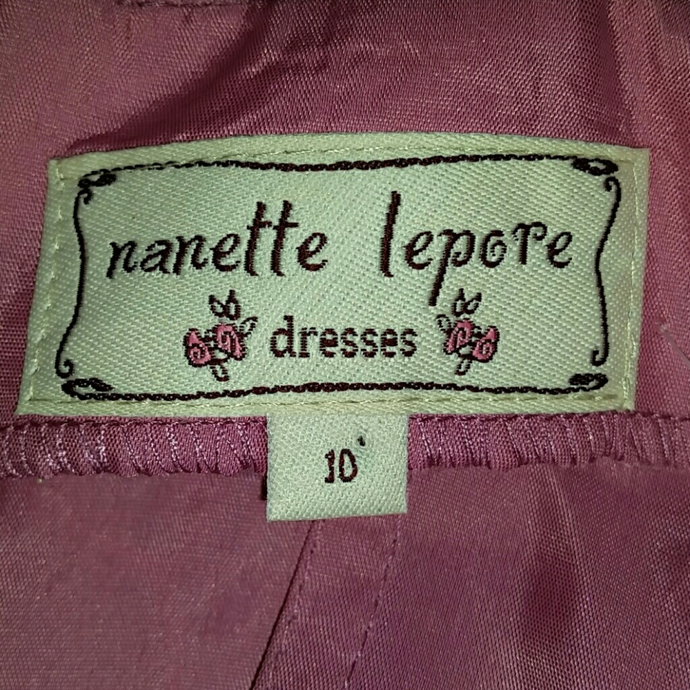 Nanette Lepore Silk Sequin Pink Dress 10 - Picture 5 of 5